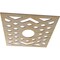 Ekena Millwork Chevron Wood Fretwork Pierced Ceiling Medallion, Hickory, 26"OD x 6 3/4"ID x 1/4"T CMWP26X26X0250CHHI - alternate 2